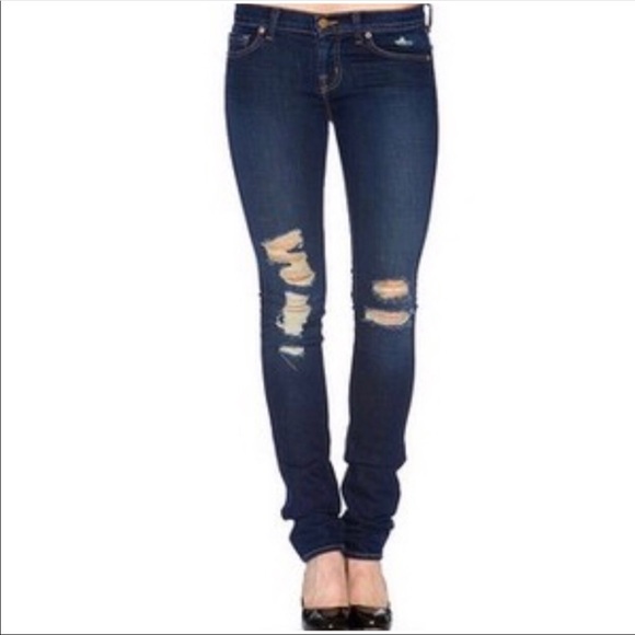 Anthropologie Denim - Anthropologie J. Brand low rise pencil leg torn DKV 26